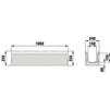 Draft Hauraton FASERFIX SUPER 150 Channel up to load class F 900, with galvanised angle housings, type 01 E (no stock, minimum order quantity 200 m), 1000x240x255 mm (price on request) [Code number: 2105]