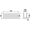Draft Hauraton FASERFIX SUPER 150 Channel up to load class F 900, with galvanised angle housings, type 020 E (no stock, minimum order quantity 200 m), 1000x240x369 mm (price on request) [Code number: 2107]