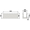 Draft Hauraton FASERFIX SUPER 200 Channel up to load class F 900, with galvanised angle housings, type 010 E (no stock, minimum order quantity 200 m), 1000x290x350 mm (price on request) [Code number: 3106]