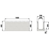 Draft Hauraton FASERFIX SUPER 200 Channel up to load class F 900, with galvanised angle housings, type 020 E (no stock, minimum order quantity 200 m), 1000x290x400 mm (price on request) [Code number: 3107]