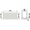 Draft Hauraton FASERFIX SUPER 300 Channel up to load class F 900, with galvanised angle housings, with built-in fall 0,5%, type 1, 1000x390x415 - 420 mm (price on request) [Code number: 4201]