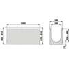 Draft Hauraton FASERFIX SUPER 300 Channel up to load class F 900, with galvanised angle housings, with built-in fall 0,5%, type 11, 1000x390x465 - 470 mm (price on request) [Code number: 4211]