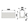 Draft Hauraton FASERFIX SUPER 300 Channel up to load class F 900, with galvanised angle housings, type 01, stainless steel, 1000x390x415 mm (price on request) [Code number: 4500]