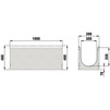 Draft Hauraton FASERFIX SUPER 300 Channel up to load class F 900, with galvanised angle housings, type 010, 1000x390x460 mm (price on request) [Code number: 4242 (H)]