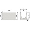 Draft Hauraton FASERFIX SUPER 400 Channel up to load class F 900, with galvanised angle housings, type 01, 1000x490x540 mm (price on request) [Code number: 4111]