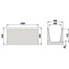 Draft Hauraton FASERFIX SUPER 400 Channel up to load class F 900, with galvanised angle housings, type 01E, 1000x490x540 mm (price on request) [Code number: 4011]