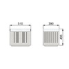 Draft Hauraton FASERFIX SUPER 300 Trash box upper part with stainless steel angle housing, 510x390x400 mm (price on request) [Code number: 4553]