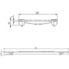 Draft Hauraton FASERFIX KS 100 ductile iron grating SW 14, KTL, class С 250, 500x149x20 mm (price on request) [Code number: 8864]