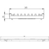 Draft Hauraton FASERFIX KS 100 Longitudinal ductile iron grating, bar distance 9 mm, KTL, class С 250, 500x149x20 mm (price on request) [Code number: 8875]