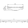 Draft Hauraton FASERFIX KS 100 Ductile iron longitudinal grating, galvanised, class D 400, 500x149x20 mm (price on request) [Code number: 8870]