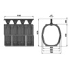 Draft Hauraton RECYFIX HICAP F 680 Slot design made of ductile iron, class D 400, type F 860/200, Industrial, SW 14 mm, 1140x760x1060 mm (price on request) [Code number: 13840]