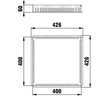 Draft Hauraton DACHFIX POINT Gully extension type 2 with mesh grating MW 30/10, galvanised, 400x400x60 mm (price on request) [Code number: 60640]