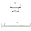 Draft Hauraton RECYFIX STANDARD E 100 GUGI-ductile iron mesh grating MW 15/25, black, class C 250, 500x158x14 mm (price on request) [Code number: 6267]