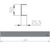 Draft Hutterer & Lechner Standard cover for HL531(.0), L = 480 mm [Code number: HL 0531S]