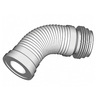 Draft SINIKON Standart Instrument socket for WC, corrugated, white, PP, D 110, L 450 [Code number: ZH.450]