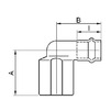 Draft [TEMPORARILY NOT SUPPLIED] -  IBP B-Press Inox Elbow With Female Thread, d - 22 x 3/4" [Code number: PS4090G0220600]