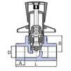 Draft Wavin Ekoplastik PPRC Shut off valve straight, d 25 [Code number: SVEPLR025X]