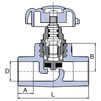Draft Wavin Ekoplastik PPRC Straight-way valve, d 25 [Code number: SVE025XXXX]