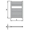 Draft ISAN MELODY Radiator GRENADA, standart connection 4×G1/2", 695/500 mm (price on request) [Code number: DGRE06950500SK01-]
