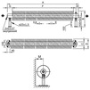 Draft ISAN SPIRAL Radiator RA1, floor-mounted version, diameter of tube 32x2,0 mm, diameter of winding 92 mm, length 500 mm (price on request) [Code number: ZRA-132092050F01]