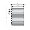 Draft Wavin Corrugated shaft pipe, SN 2, length 6 m, d425 [Code number: 3045520 / 22978058]