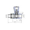Draft Wavin Ekoplastik PPRC Radiator valve, straight, d 20 [Code number: SVER020XXX]