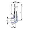 Draft Wavin Ekoplastik PPRC Radiator connection - Elbow 90°, pipe 720 mm, d 20 [Code number: SKORP02090720]
