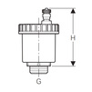 Draft Geberit Automatic air vent valve, nickel-plated, G 1/2" NPW [Code number: 652.438.22.1]
