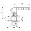 Draft VIEGA Easytop Ball valve, press connection, Rp-​thread, d 32(1 1/4"х35) [Code number: 587185]