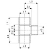 Draft VIEGA Soldered fittings T-​piece, d 6 [Code number: 107475]