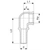 Draft VIEGA Profipress Plug-​in elbow 90°, d 15 Н x 1/2"  [Code number: 308001]