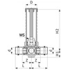 Draft VIEGA Easytop Concealed free-​flow valve, d 18 [Code number: 606459]