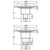 Draft VIEGA Advantix Floor drain base unit, 150х150 mm, d 70/100 [Code number: 284961]