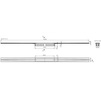 Draft Hutterer & Lechner Drainage-strip InFloor, standard stainless steel,  length 1200 mm [Code number: HL 053S/120]