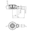 Draft Hutterer & Lechner Flat shower trap with ball-joint for waste holes d 90mm [Code number: HL 520F.0]