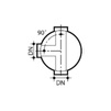 Draft Wavin Base of Tegra 600, left or right inlet, type Т (inlets less), d 400х160(200) [Code number: 3044102 / 22986348]