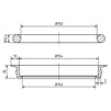 Чертеж Уплотнения в комплекте Ostendorf, из вулканизированной резины GA-Set, d - 160 [Артикул: 881040]