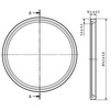 Draft Ostendorf Lip seal SBR, d - 125 [Code number: 880075]