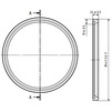 Чертеж Кольцо уплотнительное Ostendorf, d - 400, резиновое [Артикул: 880130]
