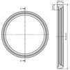 Draft Ostendorf Lip seal, d - 75 [Code number: 880610]