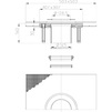 Draft Hutterer Lechner extension CeraDrain with polymer concrete collar, d 145 mm [Code number HL 360]