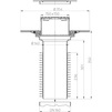 Draft Hutterer Lechner flat-roof renovation drain with PVC collar, vertical, DN 160 [Code number HL 69BP/5]