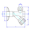 Draft VALTEC Seat valve with filter, for connection of sanitary devices, d - 1/2"хМ10 [Code number: VT.282.GBC.0410]