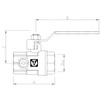 Draft VALTEC Ball valve BASE with drainage and air vent, Rp-Rp, d 1" [Code number: VT.245.N.06]