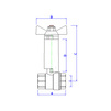 Draft VALTEC Ball valve with extended stem, Rp-Rp, d - 3/4" [Code number: VT.250.N.05]