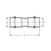 Draft VALTEC Coupling, stainless steel, d - 12х12 [Code number: VTi.903.I.001212]