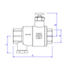 Draft VALTEC Backflow valve with drainage and air vent, d - 1 1/4" [Code number: VT.171.N.07]
