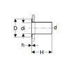 Draft Geberit Mapress Flange adapter with pipe end, of cooper, for flange PN 10/16, d 28mm [Code number: 63706]