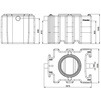 Draft HAURATON AQUAFIX Sludge trap SPE 1000/0160, PE, capacity 1224 l, 1675x1200x1040 mm, DN 160 (price on request) [Code number: 384310]