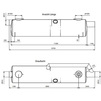 Draft HAURATON AQUAFIX Coalescence separator SKGBP 180 with sludge trap and bypass, flow performance 900 l/s, steel, 12700x2900x2650 mm, DN 800 (price on request) [Code number: 182180]